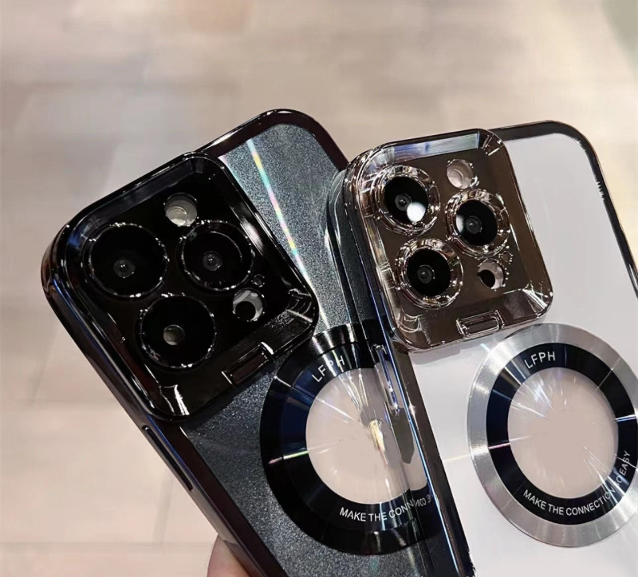 Magnetyczne etui na iPhone'a z mocowaniem obiektywu – dessove