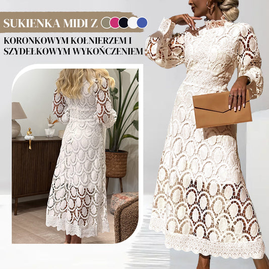 【M-2XL】👗Francuska koronkowa sukienka maxi