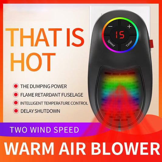 Wyprzedaż błyskawiczna 50% OFF!!!⚡50K+ SOLD! Almost Gone-💥Easylife Plug-in Go Heater - przenośny grzejnik ceramiczny z regulacją temperatury i pilotem zdalnego sterowania