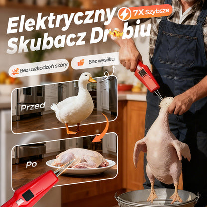 🔥🐓Elektryczna maszyna do skubania drobiu – oszczędność czasu i wysiłku