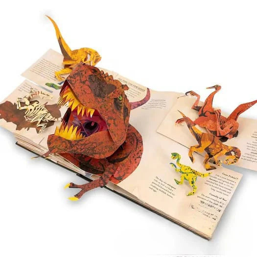 🦖Pop-up Książka Edukacyjna 3D - Dźwięk i Wyskakujące Strony, Naukowa Zabawa