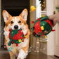 🎄🐶🐱 Zabawki dla zwierząt | Ładowana bombka świąteczna z dźwiękiem