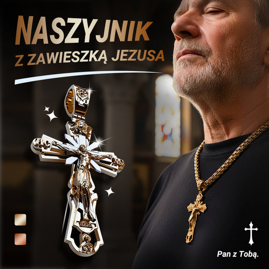 ✨Naszyjnik z zawieszką przedstawiającą Jezusa