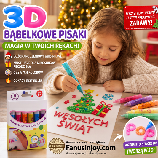 🔮✨ Magiczne pióro 3D - kreatywne rysowanie przestrzenne DIY dla dzieci 🎨🎄