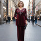 【🥰Przygotowania do mroźnej zimy】Elegancki aksamitny damski garnitur