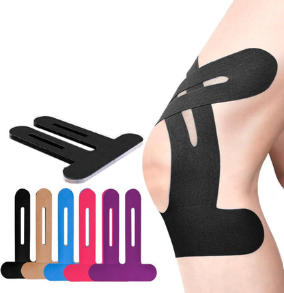🩹 Anatomiczna taśma kinezjologiczna na kolano, wstępnie przycięta