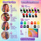 🎨 Zestaw 12 kolorów kredy do włosów –  OFERTA LIMITOWANA!✨ Tymczasowa, łatwa w zmyciu, idealna na imprezy, Halloween i karnawał. 💃Z aplikatorami w zestawie – szybka i prosta zmiana stylizacji! 🌈