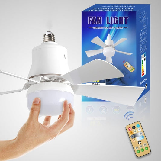 Przenośny wentylator sufitowy i lampa 2 w 1✨z pilotem