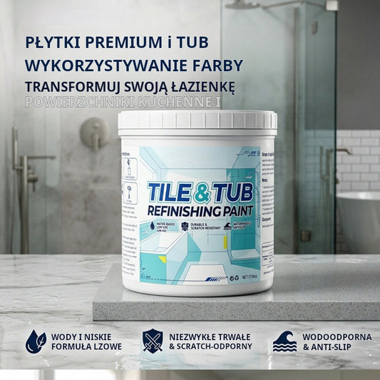 Zestaw farb do renowacji płytek i wanien klasy premium