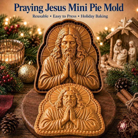 ✝️ Zestaw mini foremek do ciast bożonarodzeniowych z motywami wiary i żłóbka | Formki wielokrotnego użytku🥧✨
