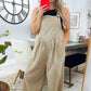 💖Letnia wyprzedaż 💖 Bawełniany kombinezon z szerokimi nogawkami plus size