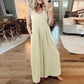 💖Letnia wyprzedaż 💖 Bawełniany kombinezon z szerokimi nogawkami plus size