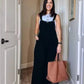 💖Letnia wyprzedaż 💖 Bawełniany kombinezon z szerokimi nogawkami plus size