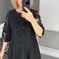 👗【M-3XL】Kwiecista sukienka z długim rękawem
