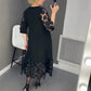 👗【M-3XL】Kwiecista sukienka z długim rękawem