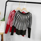 Modny sweter damski z luźnym rękawem typu batwing