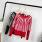 Modny sweter damski z luźnym rękawem typu batwing
