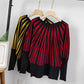 Modny sweter damski z luźnym rękawem typu batwing