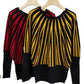 Modny sweter damski z luźnym rękawem typu batwing
