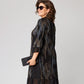 Damskie luźne sukienki w pionowe paski Plus Size Plus Size
