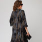 Damskie luźne sukienki w pionowe paski Plus Size Plus Size