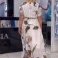 🌹Kwiatowa sukienka plus size z paskiem