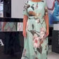 🌹Kwiatowa sukienka plus size z paskiem