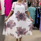 2-częściowy zestaw Peony Print Dress