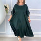 Sukienka damska plus size z perłową ozdobą