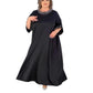 Sukienka damska plus size z perłową ozdobą