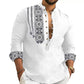 👔Koszula męska z kołnierzykiem stojącym Casual Shirt