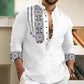 👔Koszula męska z kołnierzykiem stojącym Casual Shirt