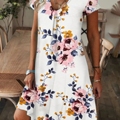 【M-3XL】🌺Elegancka sukienka w kwiaty