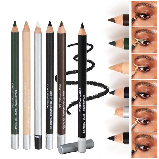 🔈🔈TERAZ 50% ZNIŻKI💜KUP 1, DRUGI GRATIS💜Drewniany, wodoodporny, długotrwały eyeliner w sztyfcie