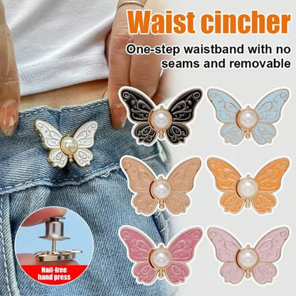 🦋Odpinana klamra regulacyjna w pasie z motylkiem👖