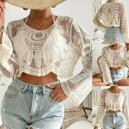 ⛱️Koronkowa bluzka damska Peplum