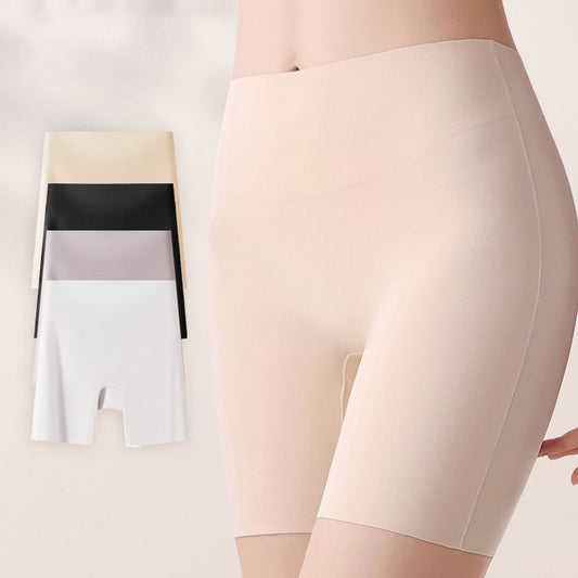 Damskie majtki z wysokim stanem z tkaniny Ice Silk - modelujące i podnoszące pośladki