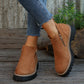 🔥Kobiety Round-Toe buty kostkowe z zamkiem błyskowym bocznym👢