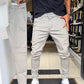 👖 Męskie spodnie slim fit w jednolitym kolorze