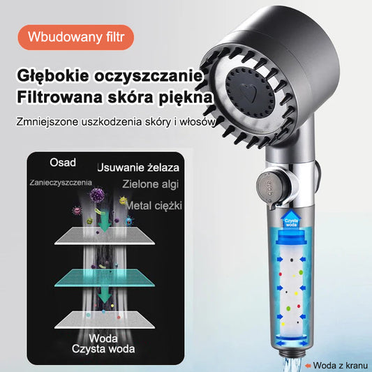 Głowica prysznicowa z masażem【3 tryby wody】