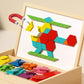 🎄Idealny prezent świąteczny🎁 Drewniany zestaw puzzli magnetycznych🧠🧩