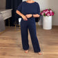 【S-5XL】💝Elegancki 3-częściowy zestaw zawierający długi kardigan, bluzkę i spodnie