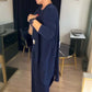 【S-5XL】💝Elegancki 3-częściowy zestaw zawierający długi kardigan, bluzkę i spodnie