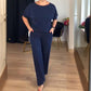 【S-5XL】💝Elegancki 3-częściowy zestaw zawierający długi kardigan, bluzkę i spodnie
