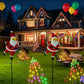 Wczaruj świąteczną atmosferę! 🎅 Lampa solarna Święty Mikołaj – magiczne światło wypełnia ogród świątecznym blaskiem. ✨