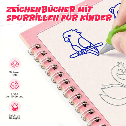 🌟Zeszyty rysunkowe z rowkami dla dzieci