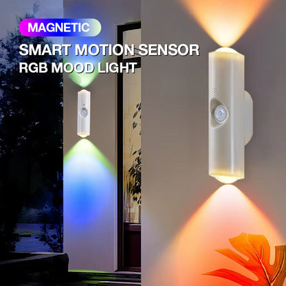 ✨🔥1+1 gratis🌙 Magnetyczny inteligentny czujnik ruchu RGB oświetlenie do tworzenia nastroju