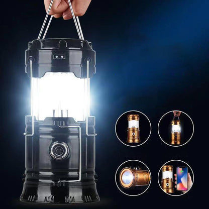 Lampa kempingowa zasilana energią słoneczną