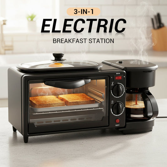 🍞☕🍳Elektryczna stacja śniadaniowa 3 w 1👪 Z łatwością przygotuj śniadanie dla całej rodziny~