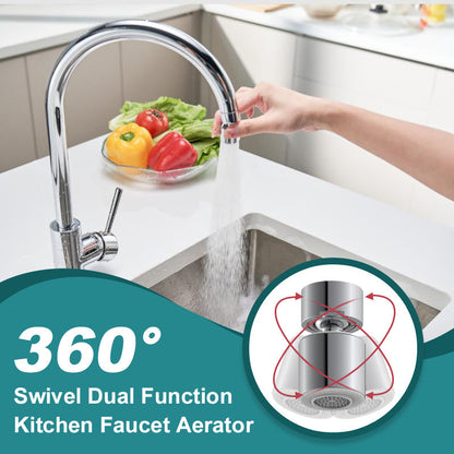 🚰 Obrotowy 360° Perlator do Baterii Kuchennej z Podwójną Funkcją 🔄✨